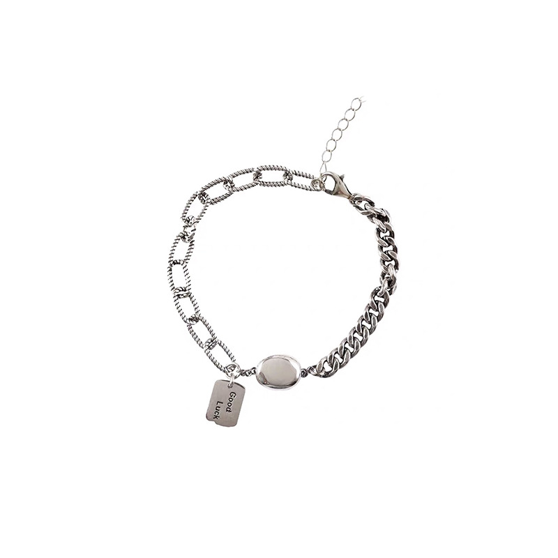 [Ready Stock]Fashion Personality Silver Plated Lucky Bracelet Vintage Bracelet