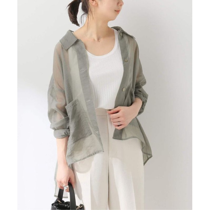 KEMEJA ORGANZA NAGITA / TRANSPARAN SHIRT