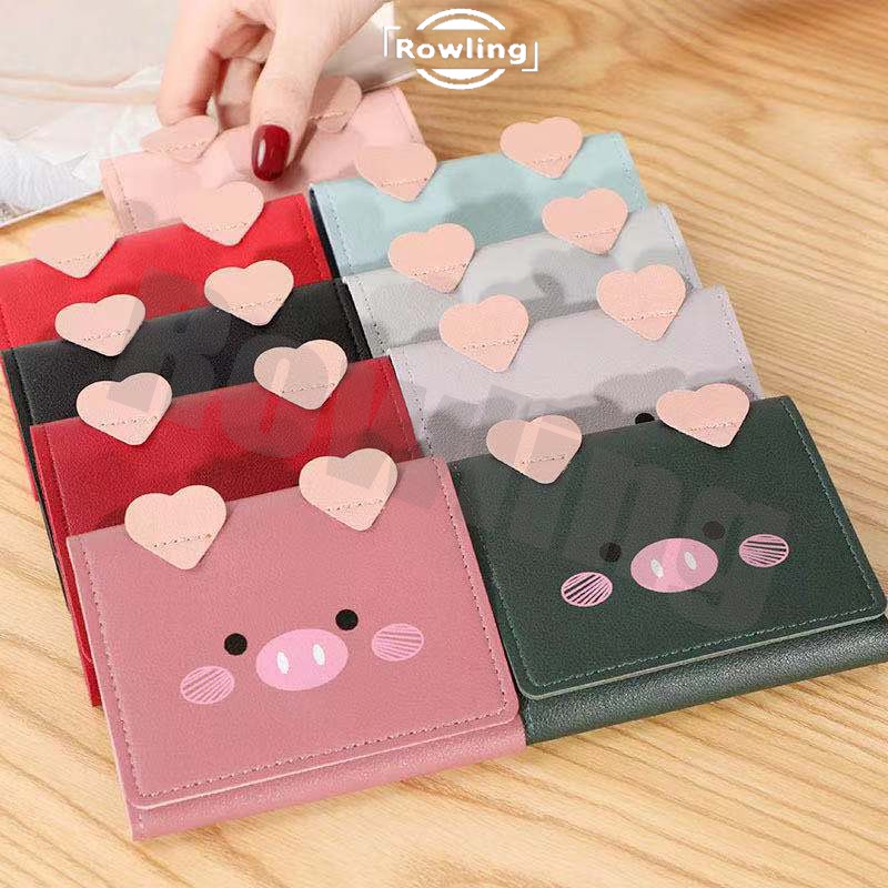 (Rowling )Dompet Wanita/ Dompet Import Murah Dompet Lipat Cantik / Dompet Lipat Mini Wanita Piggy