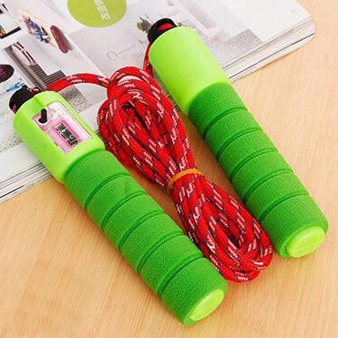 AGB - ATSL29 Tali Skipping Dengan Penghitung / Jump Rope Olahraga Lompat Tali Import-GREEN
