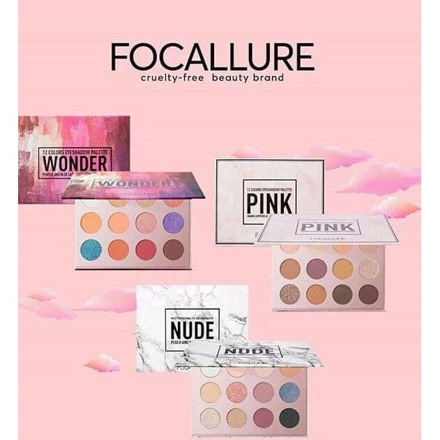 [BPOM] FOCALLURE 12 Colors Eyeshadow Palette FA-61 FA61