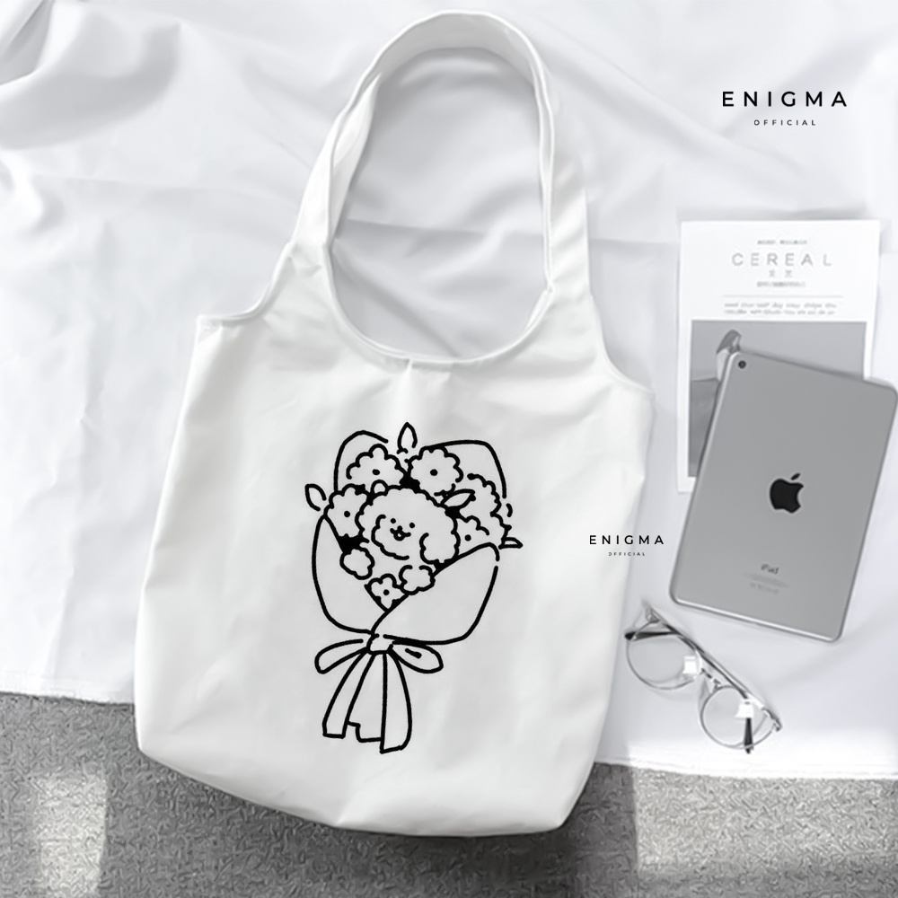 TERBARU TOTEBAG KANVAS PREMIUM ENIGMA TAS WANITA TOTE BAG WANITA TOTEBAG AESTHETIC