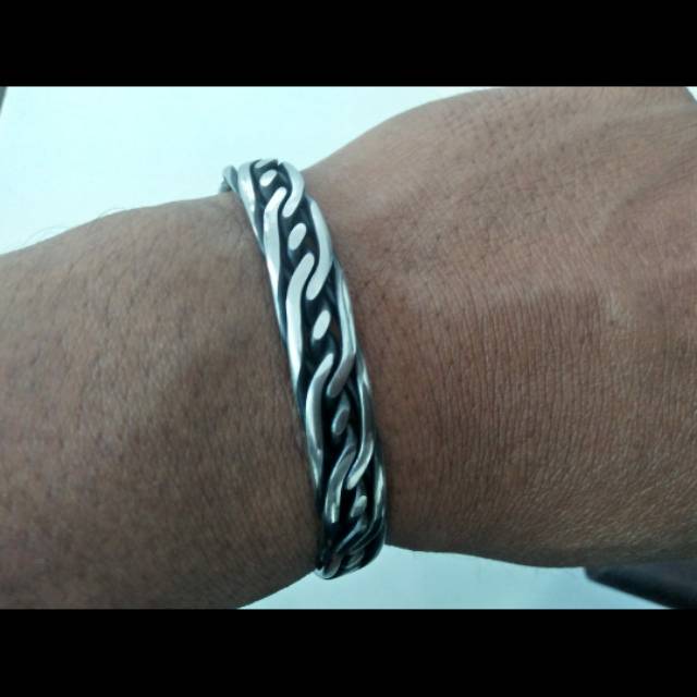 🔥READY MAKASSAR🔥Gelang besi putih TERNATE