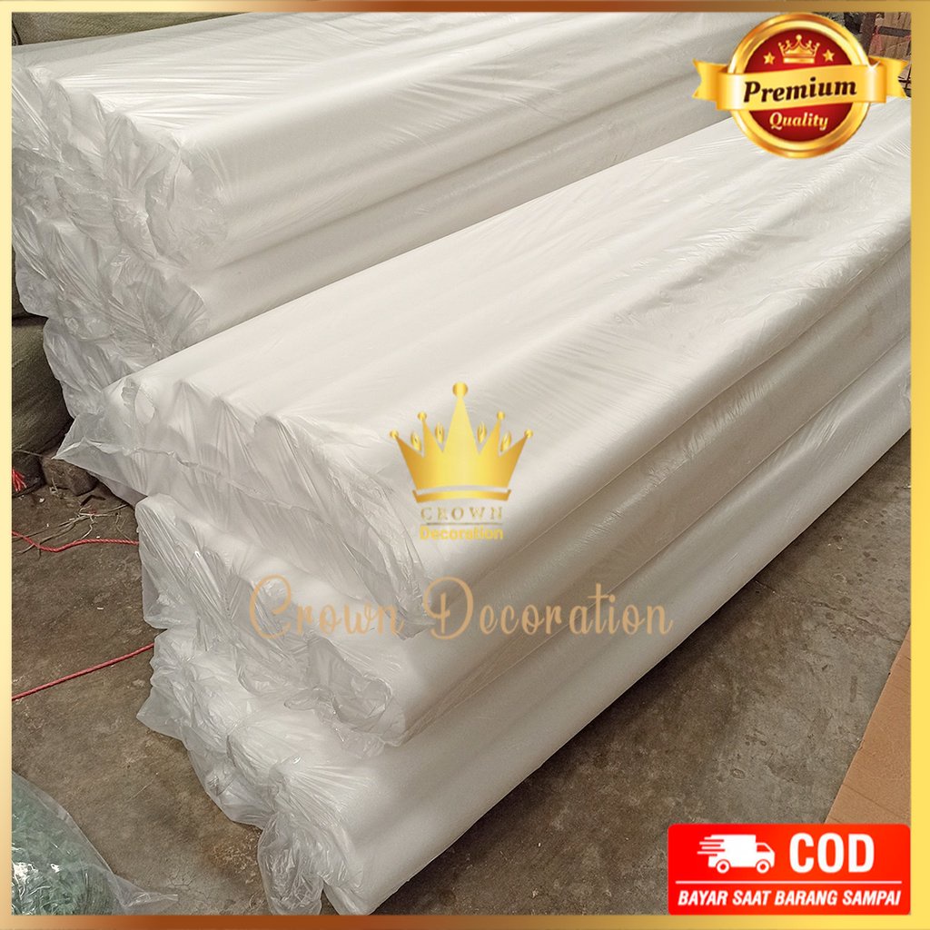 Foam Busa warna putih Bulat 2 meter Foam Busa Elastis untuk bunga Floral kering dekorasi lamaran ata