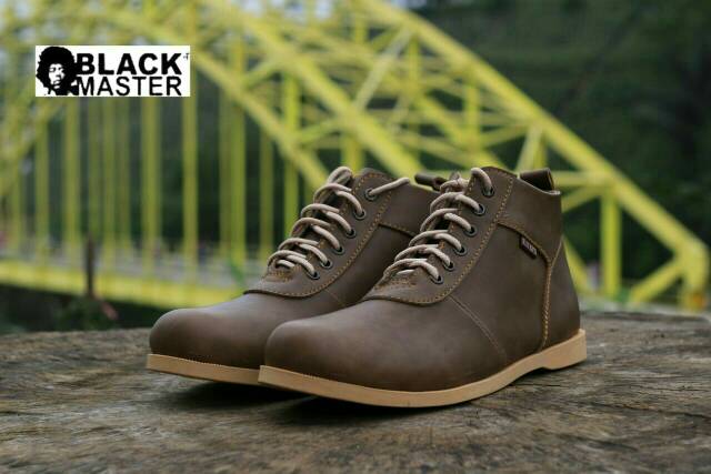 SEPATU BOOT KULIT MURAH ! BLACKMASTER BRODO ORIGINAL