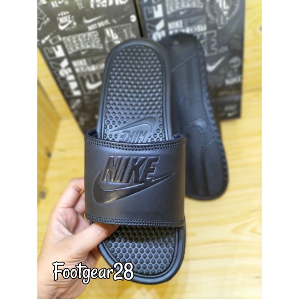 SANDAL NIKE SLIDE BENASSI BLACK / SANDAL SELOP NIKE BENASSI GRADE ORI