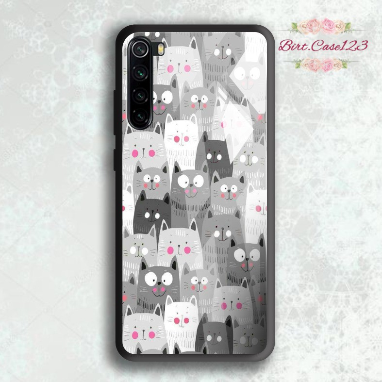 Case casing softcase silikon Gambar KUCING back case glass oppo samsung vivo xiaomi realme all type