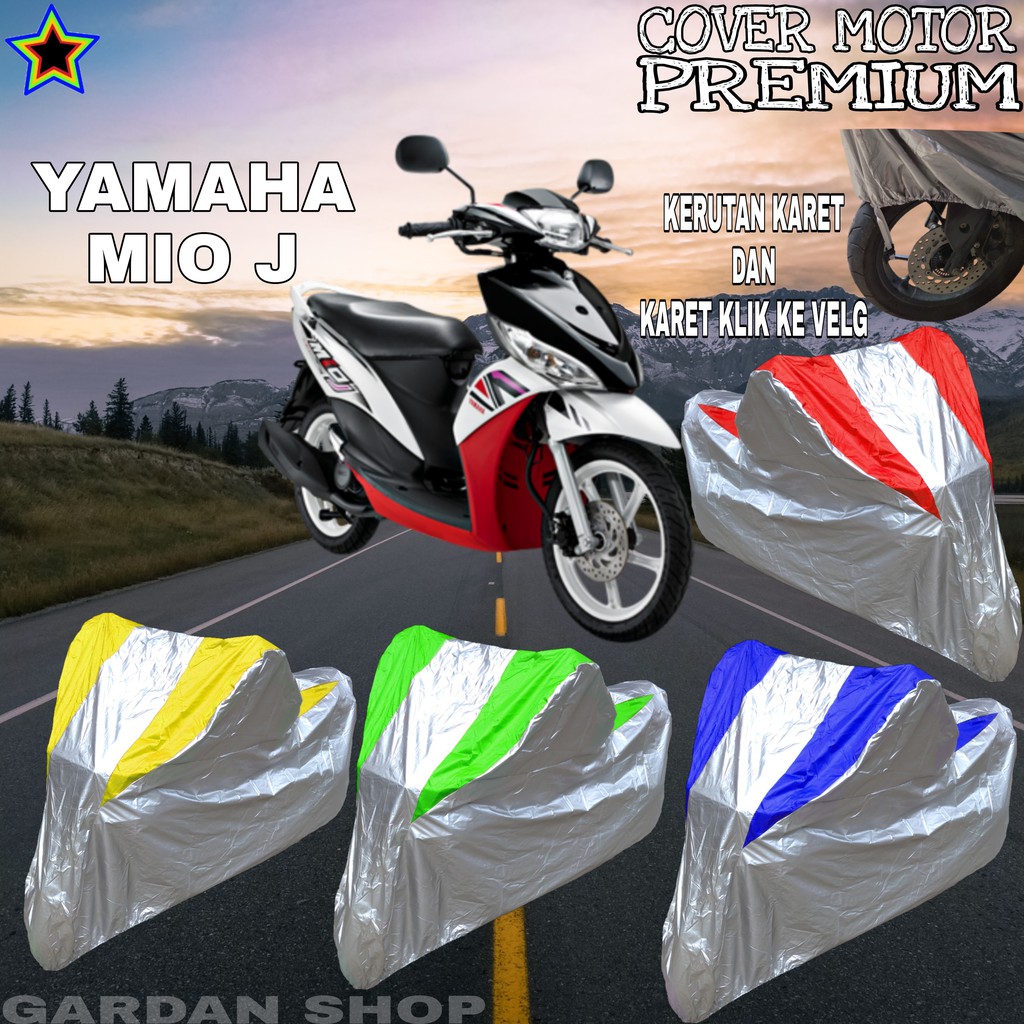 Sarung Motor YAMAHA MIO J Silver KOMBINASI Body Cover Yamaha PREMIUM