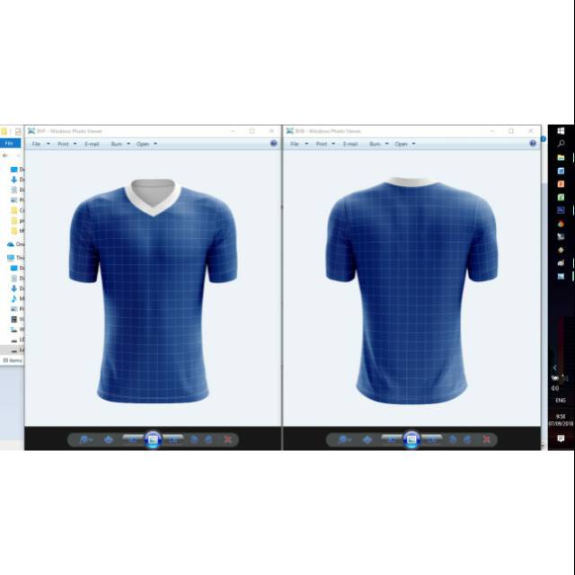 Download Mockup jersey, kaos, futsal, e-sport lengan pendek kerah V neck | Shopee Indonesia