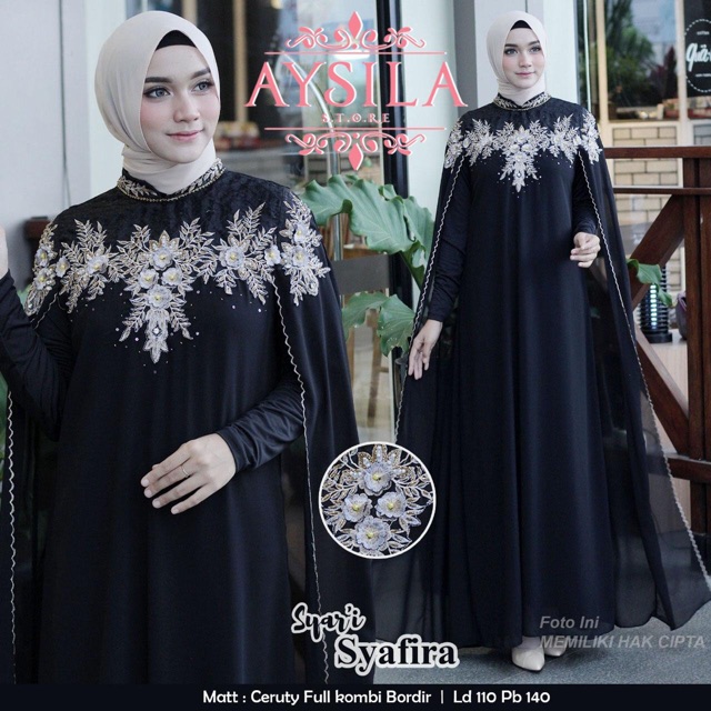 Gamis kaftan syar'i original syafira