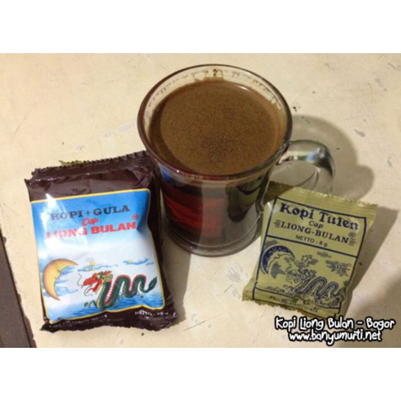 

kopi liong bulan+gula 1bal isi 20pack