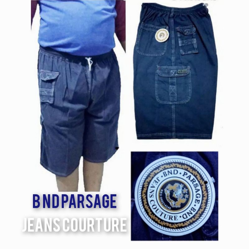 Bnd Parsage Celana Kolor Pria Denim Jumbo Premium Tebal Celana Jeans Pendek Pria Borju 60cm