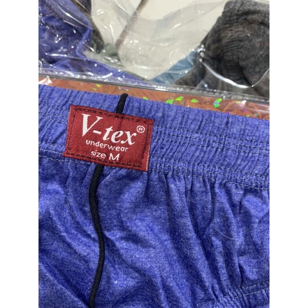 (3Pcs) celana dalam pria karet luar merek v tex katun premium