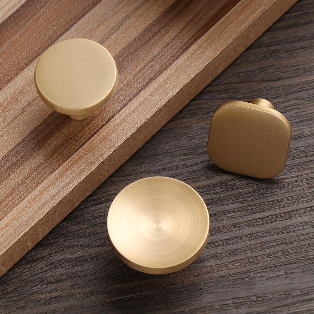 SUYO Knob Furniture Tarikan Lemari Cekung /Bulat Kuningan Gaya China Tahan Lama