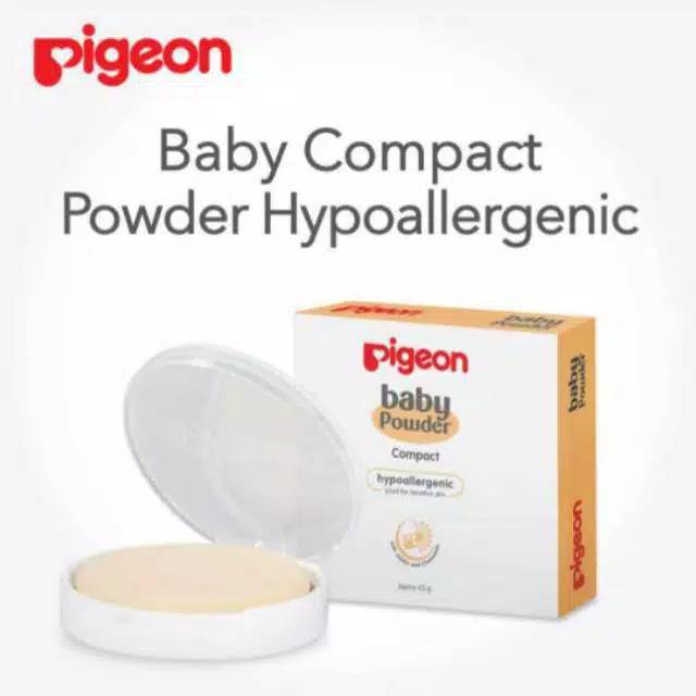 Bedak Padat Baby Compact Powder Pigeon Anti Alergi