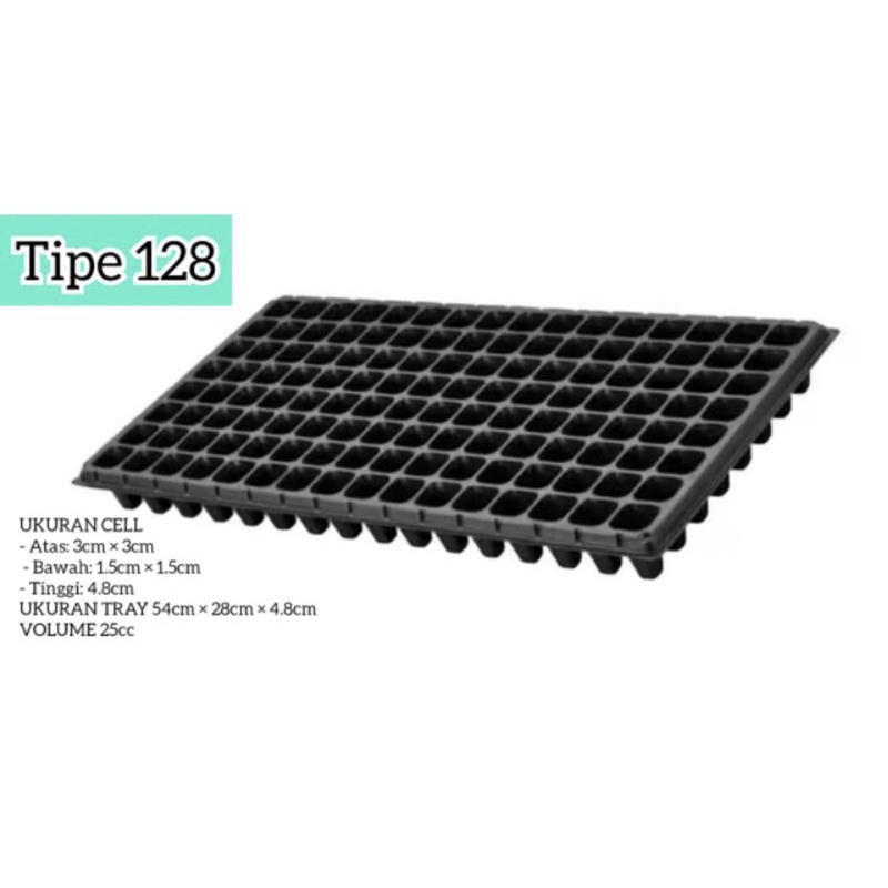 pot tray 128 lubang