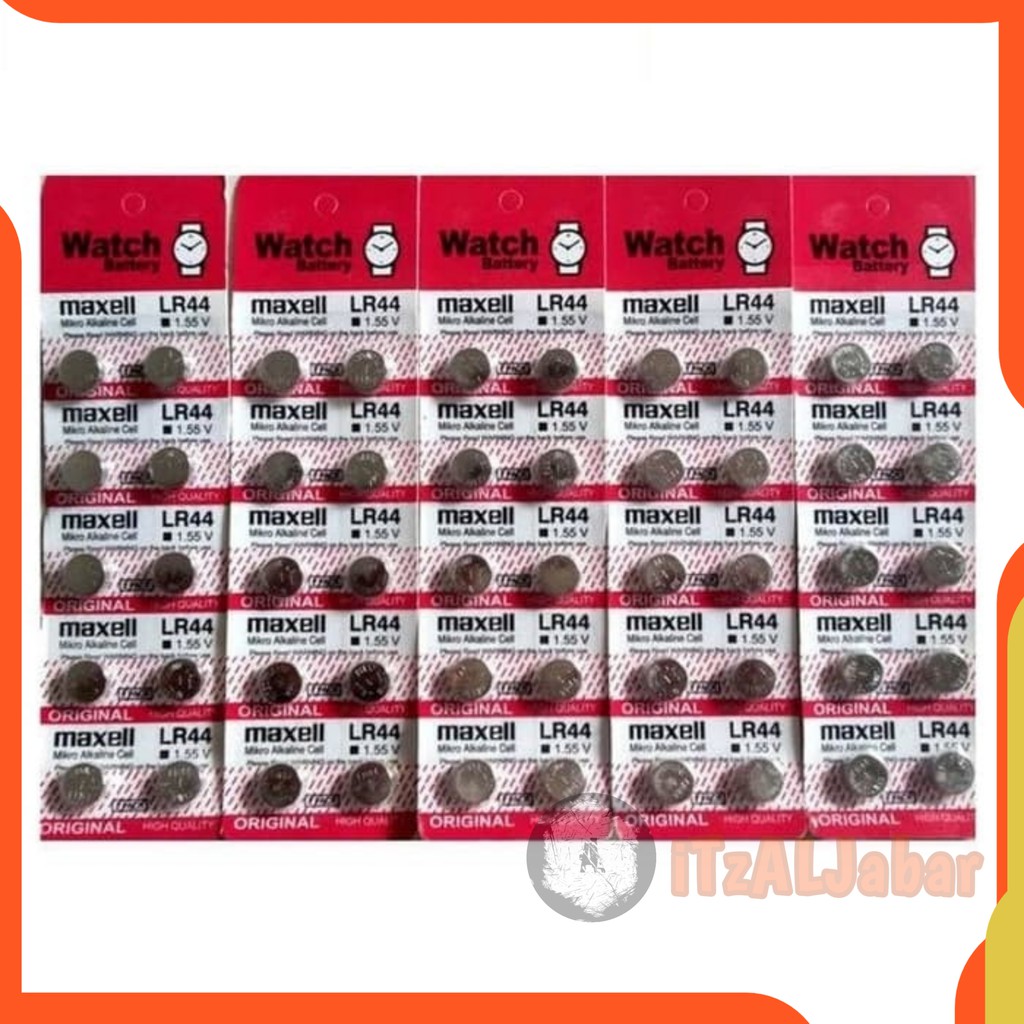 Baterai Maxell LR44 Batre Maxell AG13 Baterai jam tangan murah