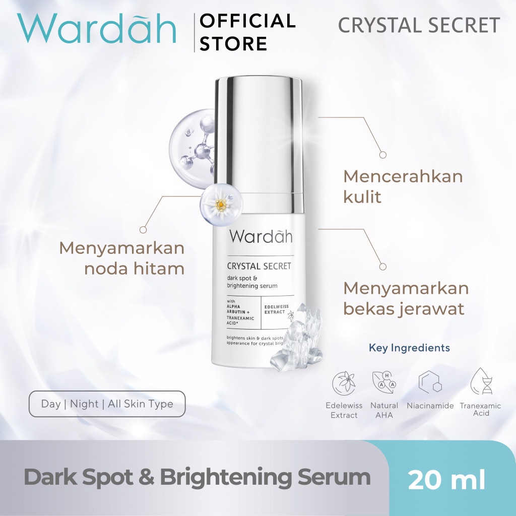 Wardah Crystal Secret Dark Spot &amp; Brightening Serum 20ml