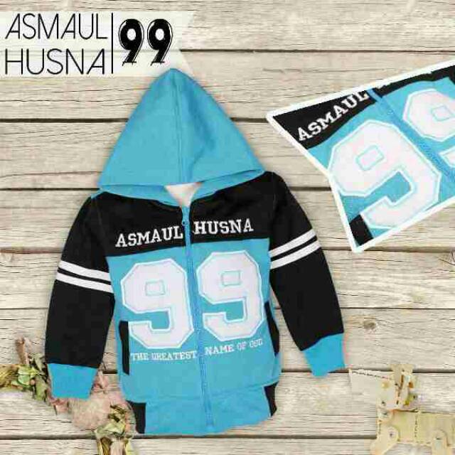 JAKET ANAK LAKI-LAKI MUSLIM ASMAUL HUSNA 2-7 TAHUN