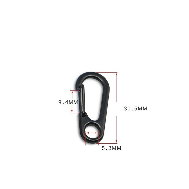 Klip Carabiner Gantungan Kunci Mini Bahan Alloy Rilis Cepat