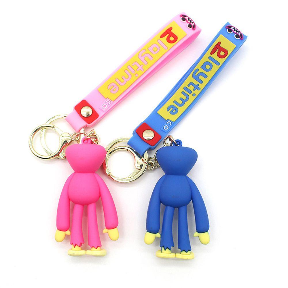 Needway Wanita Gantungan Kunci Kepribadian Lucu Mainan Liontin Huggy Wuggy Desain Kartun Alloy Cartoon Key Holder