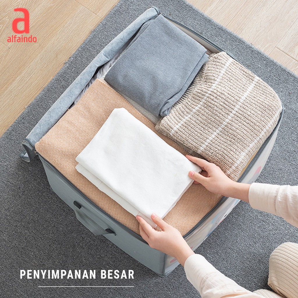 Kotak Penyimpanan Baju Selimut Mainan Serbaguna Storage Box Organizer TP008