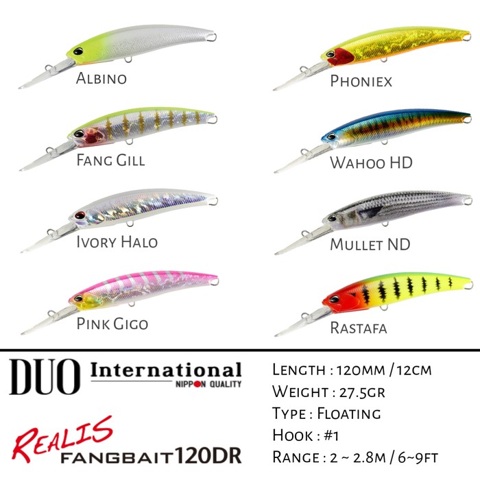Promo Lure Duo Realis Fangbait 120DR