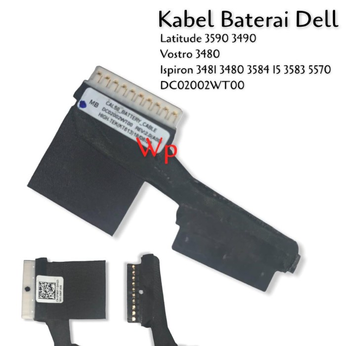 Kabel Baterai Laptop Dell Latitude 3590 3490 Vostro 3480 DC02002WT00