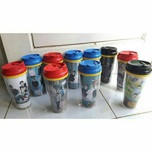 Botol minum tumbler kostum gambar