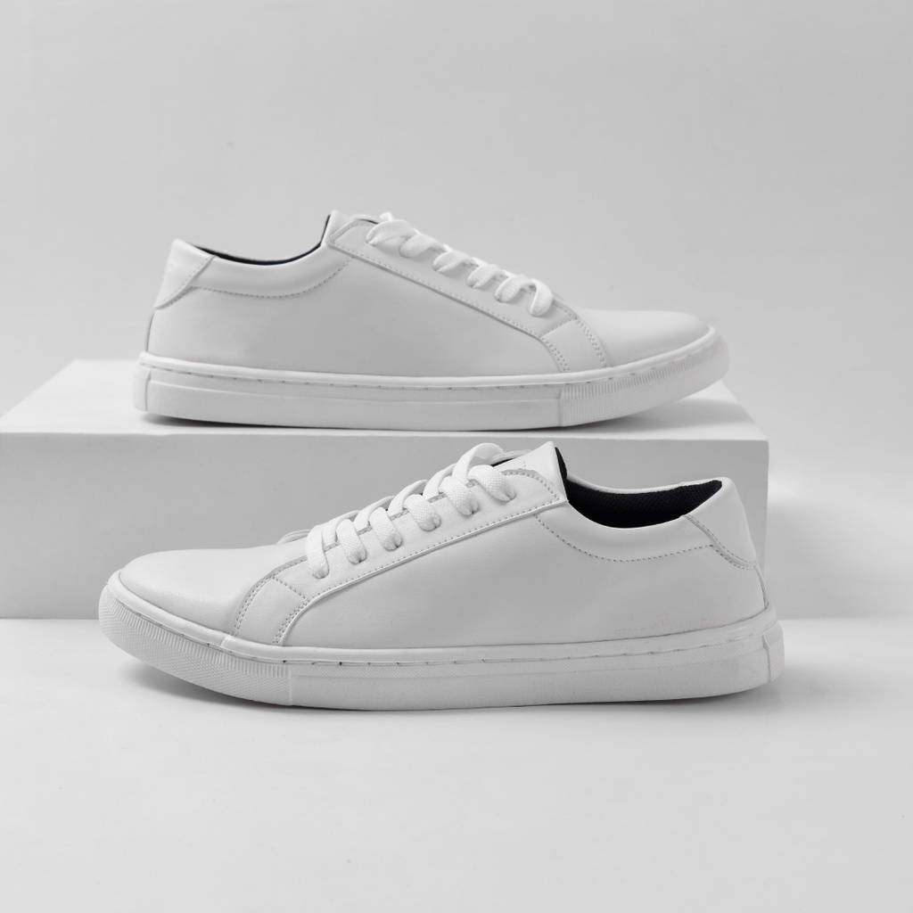 VICTOR FULL WHITE |ManNeedMe x ARF| Sepatu Sneakers Pria Casual ORIGINAL