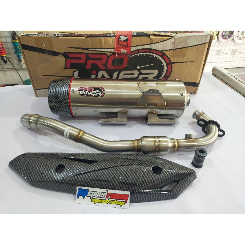 KNALPOT PROLINER STANDAR RACING  TIPE NEO SR2 BUAT MOTOR NMAX OLD, AEROX OLD, LEXI, PCX160