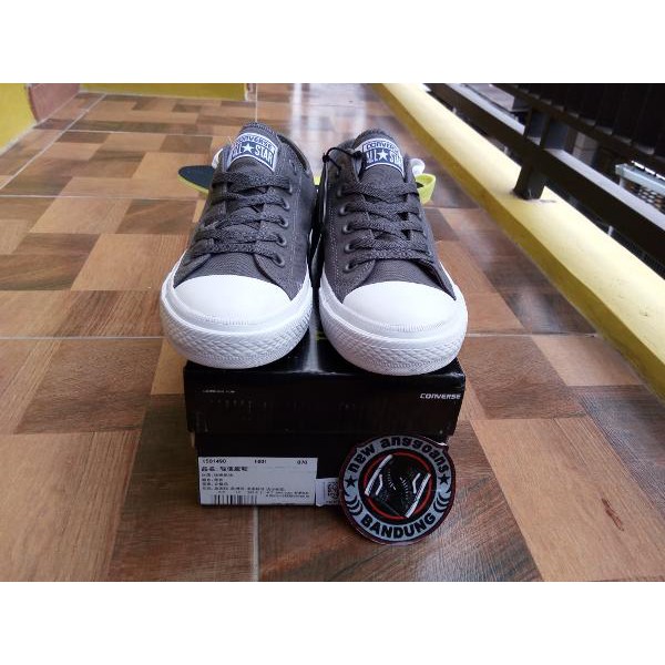 Sepatu Converse CT Chuck Taylor 2 II All Star With Lunarlon Grey Abu White Putih Low Pendek /