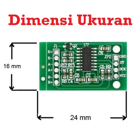 [HAEBOT] Module HX711 Load Cell Amplifier Timbangan  Loadcell Arduinoo  Komparator Digital Analog ADC Mikrokontroller Converter Beban