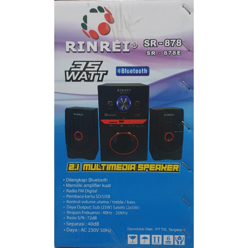 Speaker Bluetooth Rinrei SR878E Radio