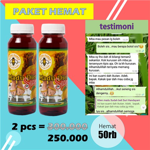 

Madu Diet Ultra Honey | Paket Hemat 2 pcs