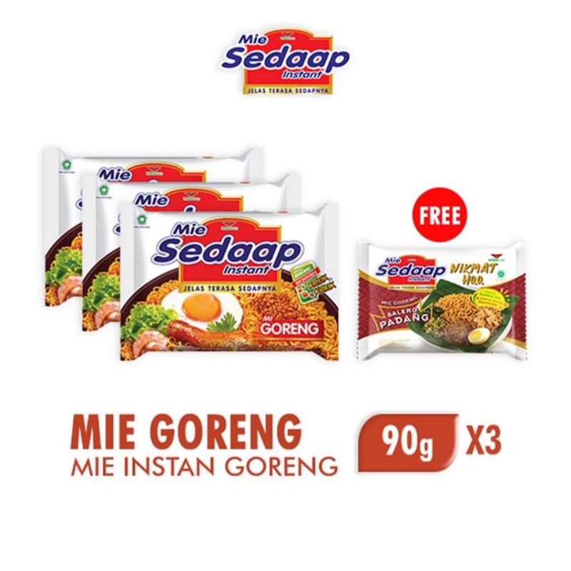 

Mie sedap Salero Padang 3 pcs