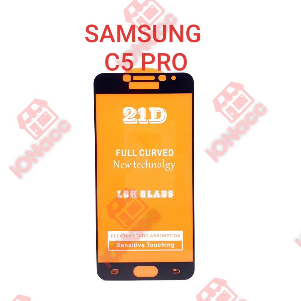 TEMPERED GLASS FULL HD SAMSUNG GALAXY C5 PRO ANTI GORES KACA FULL HD