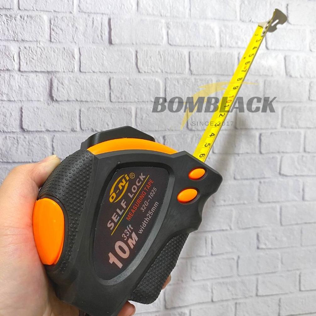 Meteran Tangan 10 Meter Meteran Karet Otomatis Self Lock 10M Oni