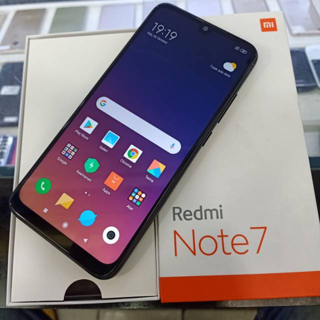 second xiaomi Redmi note 7 4/64 ex tam fullsett original no minus