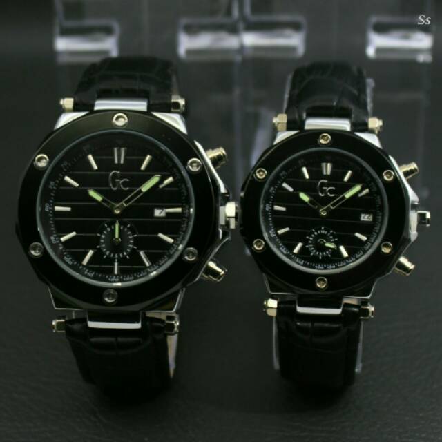 Gc(GUESS COLLETION)JAM TANGAN COUPLE (4,5&3,3cm)