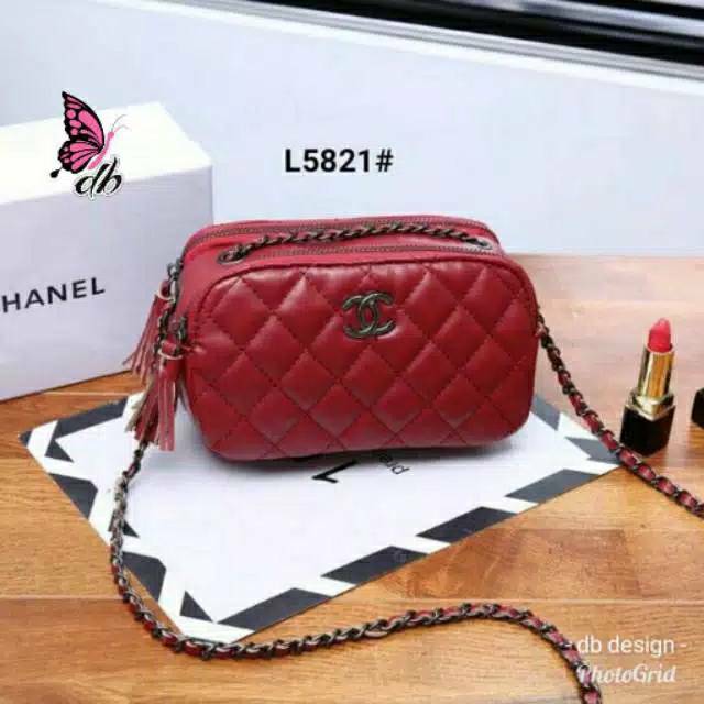 Tas Terlaris Tas Selempang Wanita Tas Multifungsi Tas Wanita Tas Tali Rante Tas Chanel Lokal