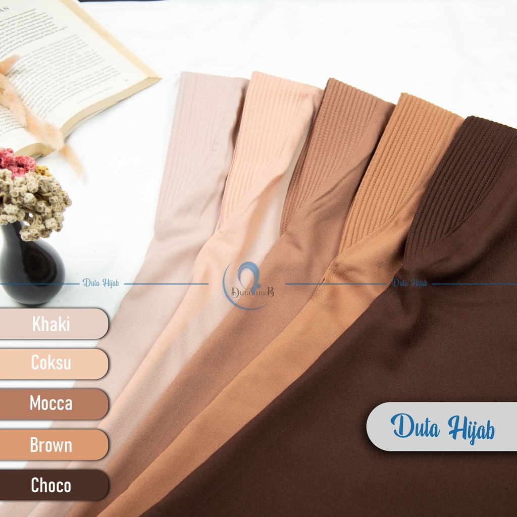 Jilbab instan / Hijab bergo maryam SIMPLE PAD JUMBO L murah (TANPA TALI)-3