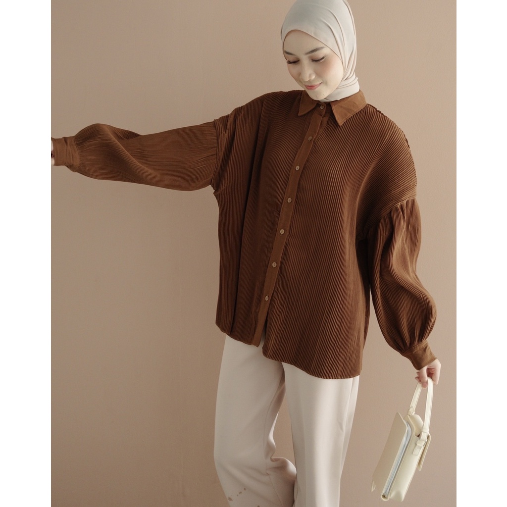 Myrubylicious GIATIKA SHIRT KODE NN2220 | SHIRT | KEMEJA WANITA | KEMEJA PLISKET