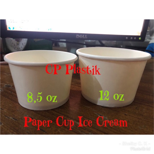 Jual Paper Cup Ice Cream 12 oz Gelas Kertas Ice Cream (isi +/ 50 pcs) Shopee Indonesia