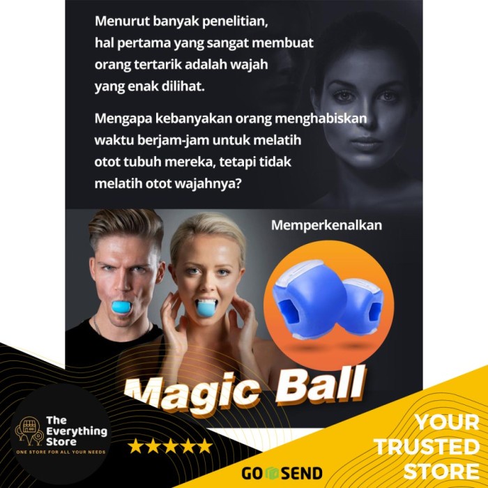 BERKUALITAS Magic Ball / Bola Ajaib Solusi Mengencangkan Otot Wajah