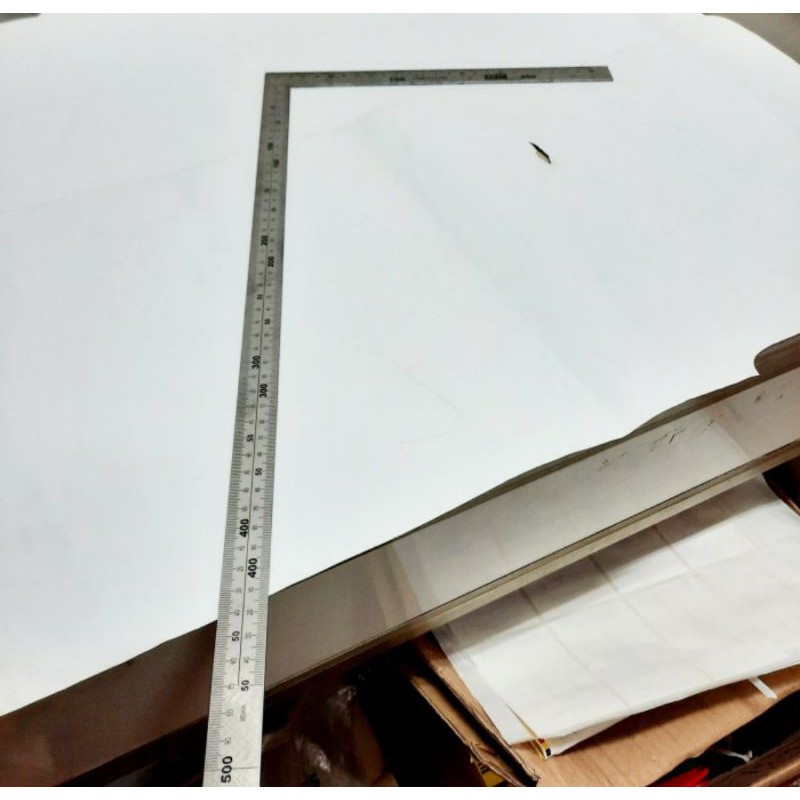

penggaris siku 25x50cm stainless - penggaris stainless stell 25x50cm