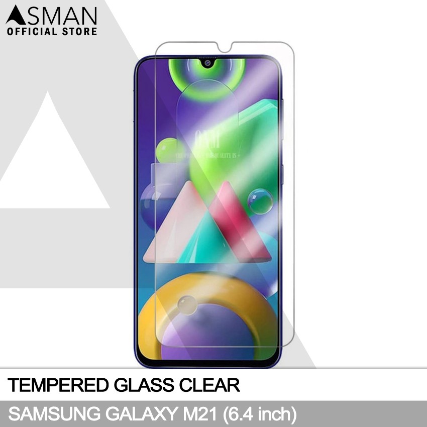 Tempered Glass Samsung Galaxy M21 (6.4&quot;) | Anti Gores Pelindung Layar Kaca - Bening