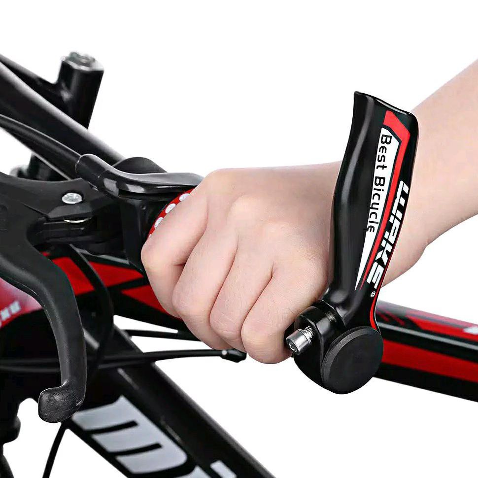 WAKE Bar End Tanduk Grip Handlebar Sepeda MTB Red