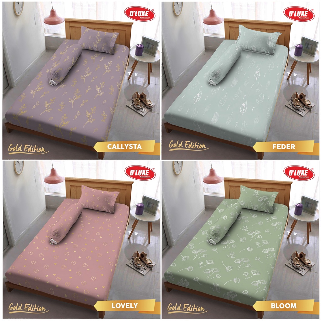 Kintakun Sprei Single Size New Gold Edition UK. 120X200X30 Cm