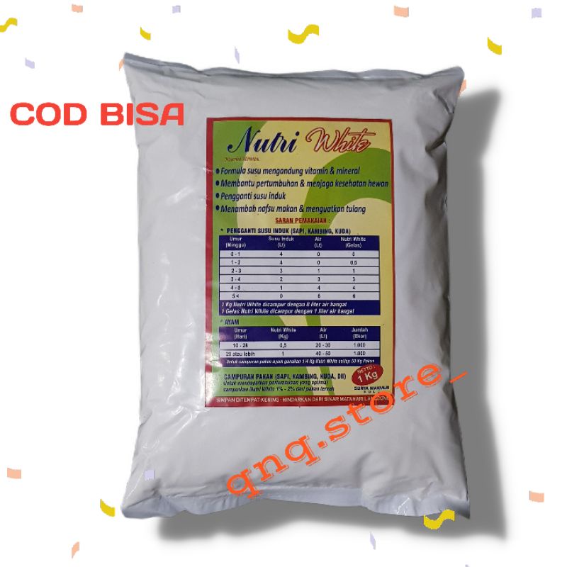 nutri skim white susu ternak sapi pedet cempe domba penggemukan